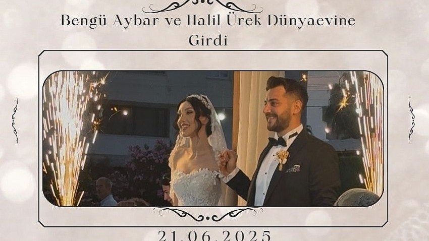 Bengü Aybar ve Halil Ürek Dünyaevine Girdi