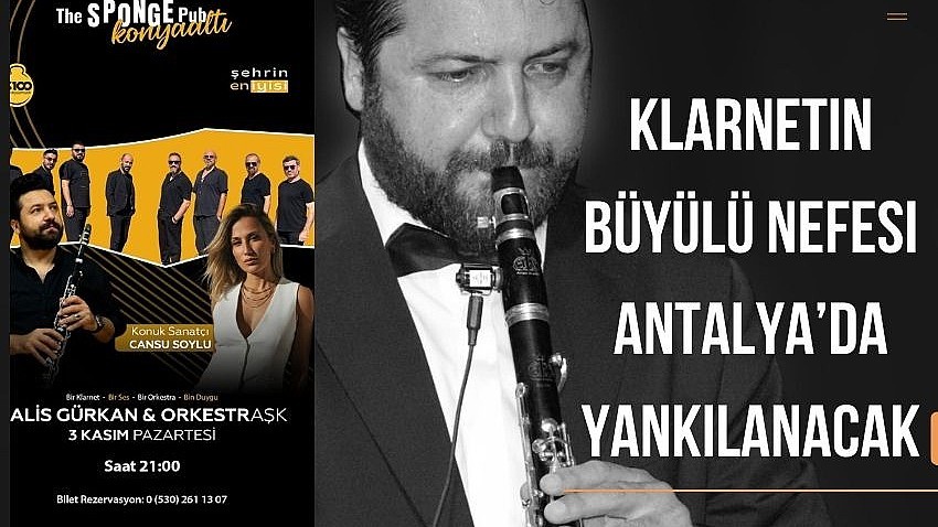 Klarnetin Büyülü Nefesi Antalya’da Hayat Bulacak