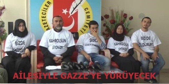 İsrail'i Protesto İçin Gazze'ye Yürüyorlar