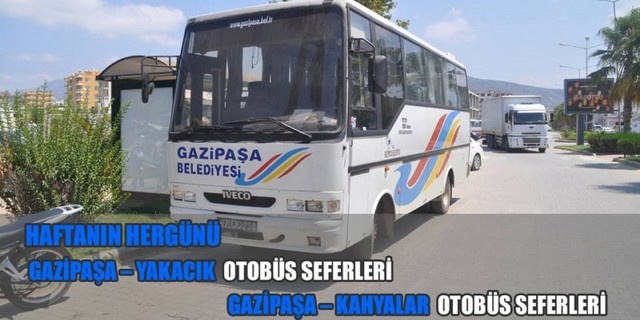 Gazipaşa'da İlk  Otobüs Seferleri Başladı
