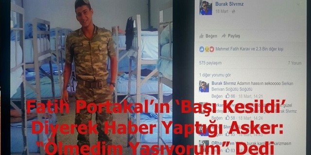 Başı Kesilen Asker:"Ölmedim Yaşıyorum!"  Dedi