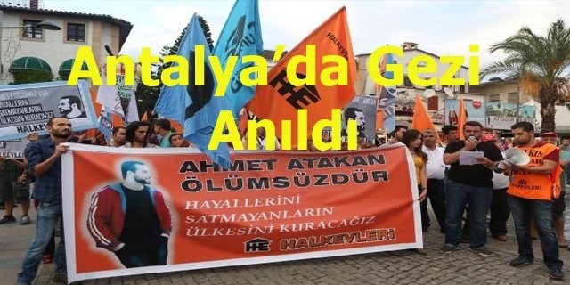 Gezi Ruhu Antalya'da Anıldı
