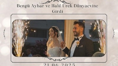 Bengü Aybar ve Halil Ürek Dünyaevine Girdi