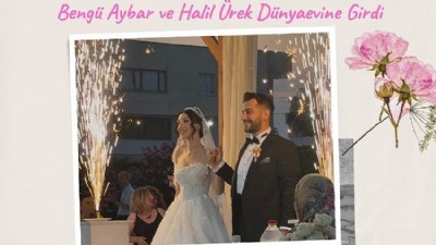 Bengü Aybar ve Halil Ürek Dünyaevine Girdi