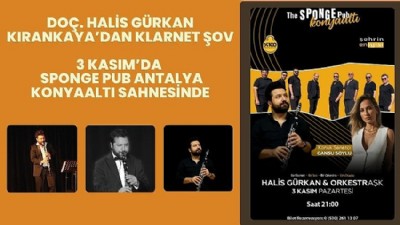 Klarnet Ustası Doç. Halis Gürkan Kırankaya Sponge Pub'da